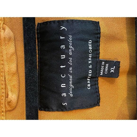 SANCTUARY by Anthropologie Orange Button-Down Soft Mid-Weight Long Sleeve Shirt - Picture 5 of 8